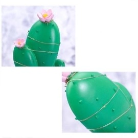 NM Store® Led Işıklı Kaktüs Biblo Ev Dekorasyon ve Hediyelik Eşya Led Aydınlatma