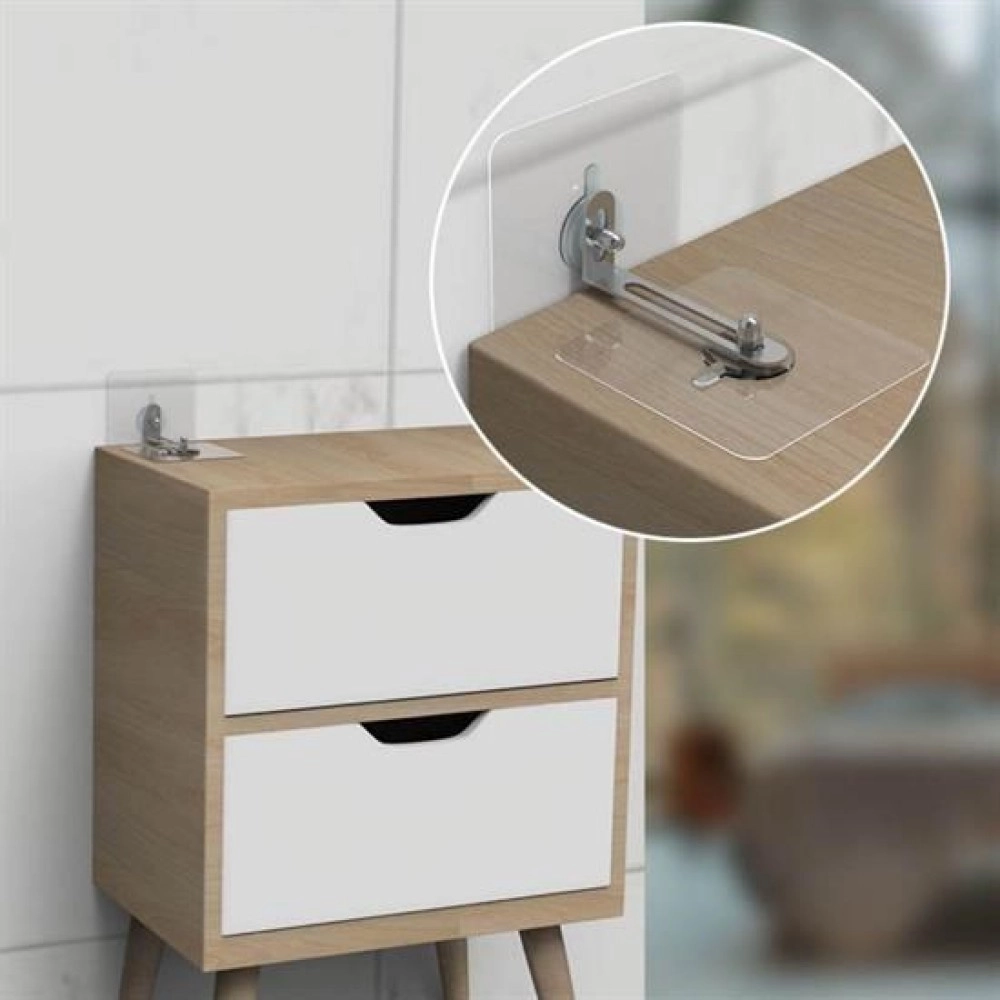 NM Store® Deprem İçin Ultra Dayanıklı Çivisiz Duvarı Delmeden Ayarlanabilir Eşya Sabitleyici Aparat