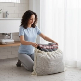 NM Store® Battal Boy 120x150 cm Mont ve perde Yıkama Filesi–Extra Büyük, Dayanıklı, Nefes Alabilir Çamaşır Koruma Torbası