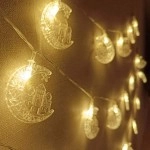 Hilal ve Cami Şekilli 3,5 m USB LED Işık 20 LED Ramazan Dekoratif Ortam Aydınlatma