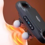 NM Store®4 Başlıklı Masaj Tabancası – 12W Derin Doku & Kas Ağrısı Giderici, 20 Seviye & 6 Mod - Siyah