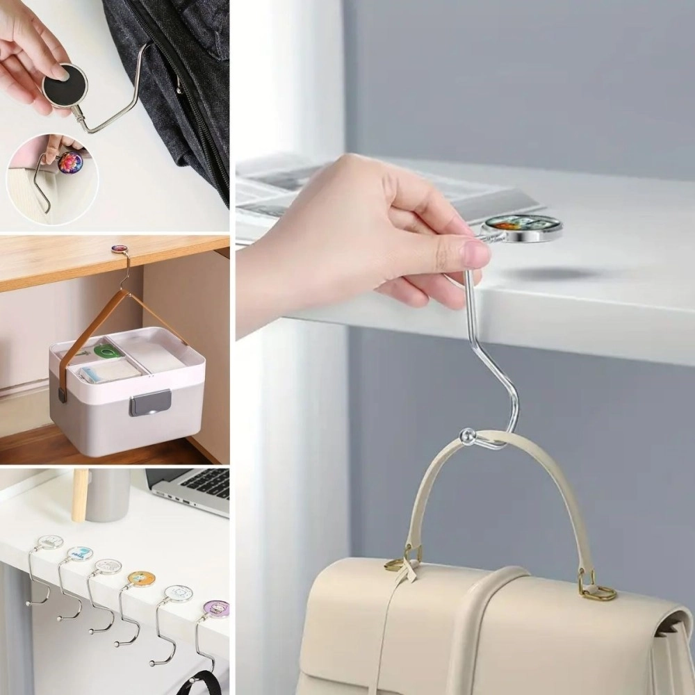 NM Store® Masaya Takılabilen Çanta Askısı Çanta Tipi Pratik Metal Çanta Kanca