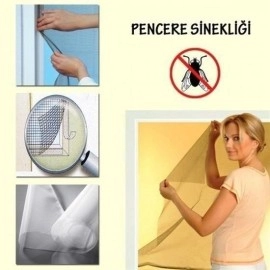 NM Store® Tüm Cam Pencere Kapılara Uyumlu Tek Kanat Pencere Sinekliği