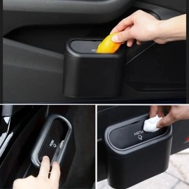 NM Store® Araç İçi Takılarak Sabitlenebilen Mini Kapaklı Çöp Kovası