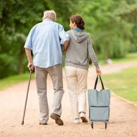 N&M STORE® Katlanabilir Tekerlekli Market Çantası,Çok Amaçlı Pazar Arabası,Portatif Alışveriş Bez Torbası