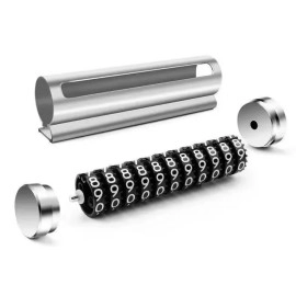 NM Store® Alüminyum Kasa Gri Renk Çevirmeli Araç Içi Telefon Numaratörü Park Oto Numaratörü