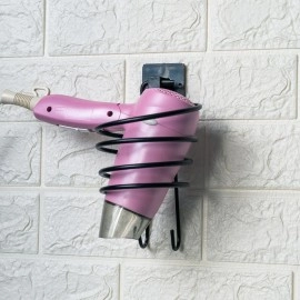 NM Store® Kendiliğinden Yapışkanlı Siyah Paslanmaz Metal Fön Makinesi Askısı Saç Kurutma Makinesi Tutacağı