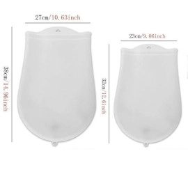 NM Store® Orta Hamur Torbası Silikon Şeffaf Hamur Yoğurma Torbası Ekmek Makarna Mantı  Hamuru Kolay Yo