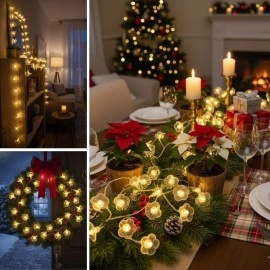 Çiçek Desenli 3.5 Metre USB LED Işık – 20 LED’li Dekoratif Ortam Aydınlatması