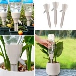 NM Store® Ayarlanabilir Akış Hızına Sahip Damlama Sulama Çivileri 3lü Otomatik Bitki Sulama Aparatı Tüm Pet Şişelere Uyumlu