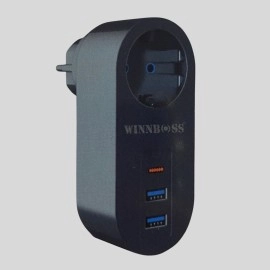 NM Store® 2 USB,1 TYPE-C Girişli 1'li Çocuk Korumalı,Isıya Karşı Dayanıklı 2500Watt Termal Akım Korumalı Priz