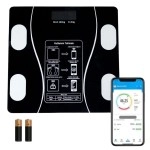 NM Store® Dijital Baskül Yağ Ölçer Fonksiyonlu Akıllı Baskül Bluetooth Bağlantılı Tartı