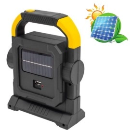 NM Store® HelloCloud Şarjlı Solar LED Çalışma Işığı | USB Çıkışlı Taşınabilir Projektör Lamba