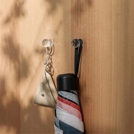 NM Store® 2 Adet Kristal Kendiliğinden Güçlü Yapışkanlı Kulp Askısı Tutma Kolu