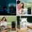 NM Store® Taşınabilir 3 Farklı Mod Ayarlı 7 Farklı Led Işıklı Sulu Soğutmalı Taşınabilir Masaüstü USB Fan Vantilatör