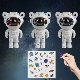 NM Store® Stickerlı ,Kumandalı ASTRONOT Model Gece Lambası