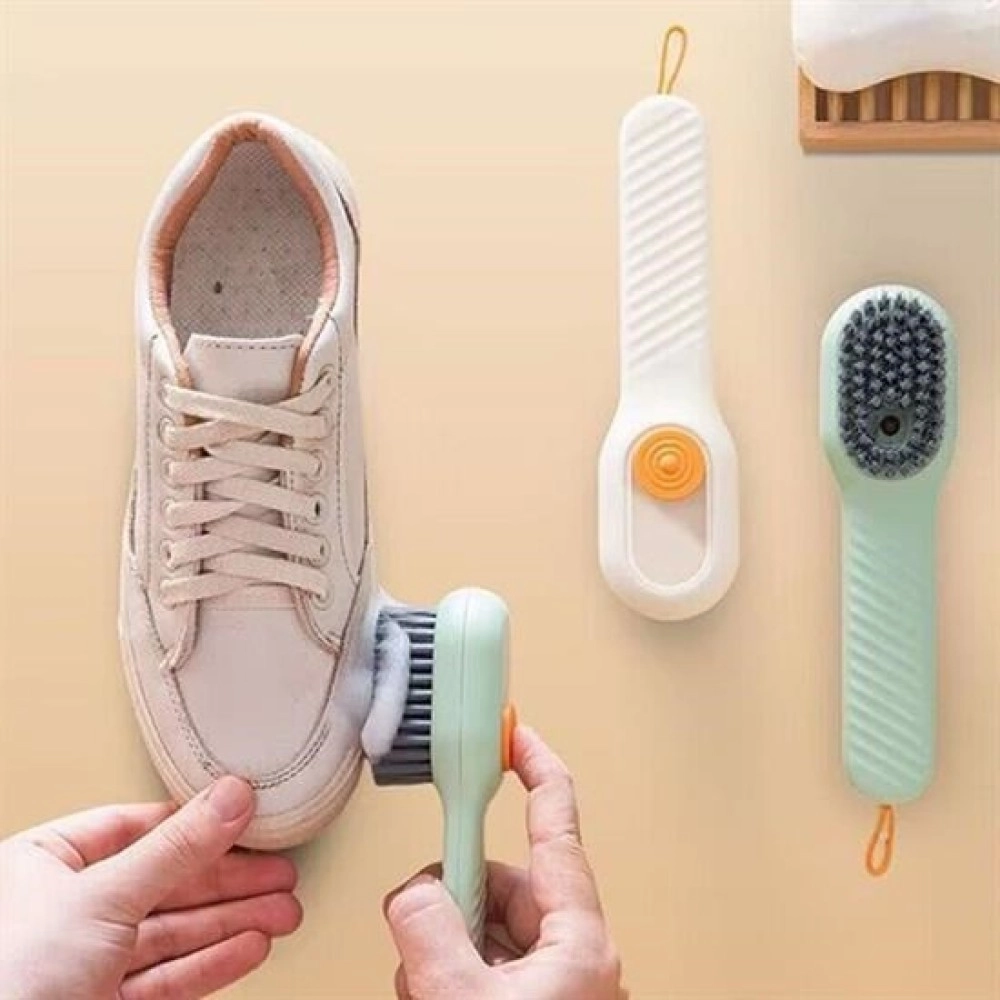 NM Store® Çok Amaçlı Deterjan Hazneli Pratik Ayakkabı, Bot Temizleme Yıkama Fırçası