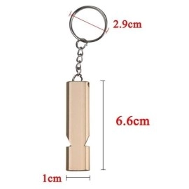 NM Store® SOS Acil İmdat Düdüğü Alüminyum Islık Anahtarlık Kamp Yürüyüş Aksesuar Araçları