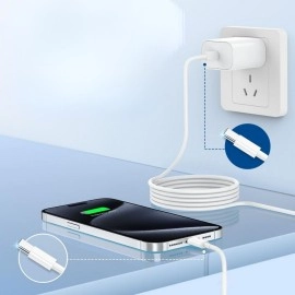 NM Store® Apple 15/15 Pro Type-C to Type-C Hasır Örgü Hızlı Şarj Kablosu (1m)