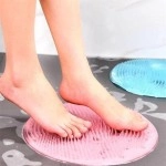 NM Store® Silikon Fırçalı Banyo Masaj Matı ve  Ayaklar için Topuk Masaj Paspası