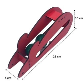 NM Store®  Fare Kedi Oyunu Ahşap 2 Toplu Kedi Oyuncağı Tahta Kedi Oyunu Tahta Fare Ve Toplu Oyuncak