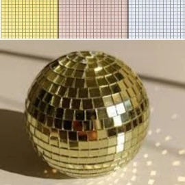 NM Store® Kare Gold Cam Mozaik Fayans Çıkartmaları El İşi Kare Cam Fayans Kendinden Yapışkanlı Aynalı Dekor Panel 30x30 Cm