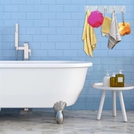 NM Store® 5'li Güçlü Yapışkanlı Şeffaf Duvar Askısı Banyo Mutfak Düzenleyici Pratik Askılık