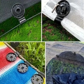 NM Store® 10 Adet Güneşlik Filesi Sabitleme Klipsleri, Gölgelik Bezi ve Brandalar İçin Dayanıklı Plastik Kelepçe Kancaları