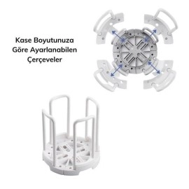 NM Store® Tabak Bardak Kase Standı Bulaşık Kurutma Tutucu Mutfak Düzenleyici Organizatör