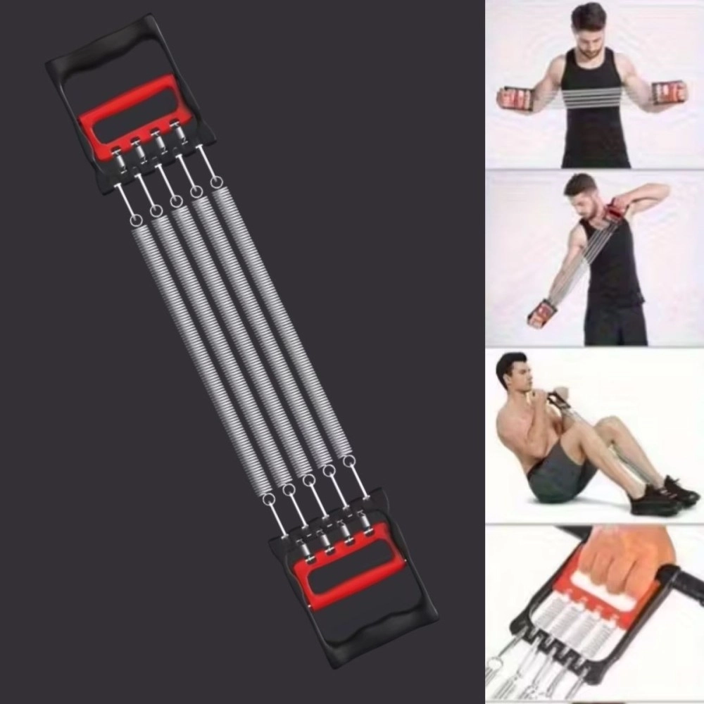NM Store® Göğüs Genişletme ve Kuvvet Egzersiz Aleti – 5 Yaylı 5 Kademeli Ayarlanabilir Fitness ve Kuvvet Antrenmanı Ekipmanı