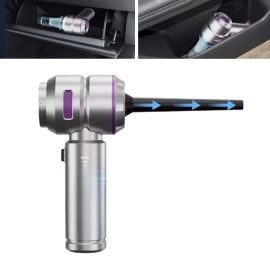 NM Store® 9 Farklı Uçlu Kablosuz Şarjlı Araç İçi Süpürge – Wireless Destekli, Güçlü Emiş, Taşınabilir Pratik Araç Temizleyici