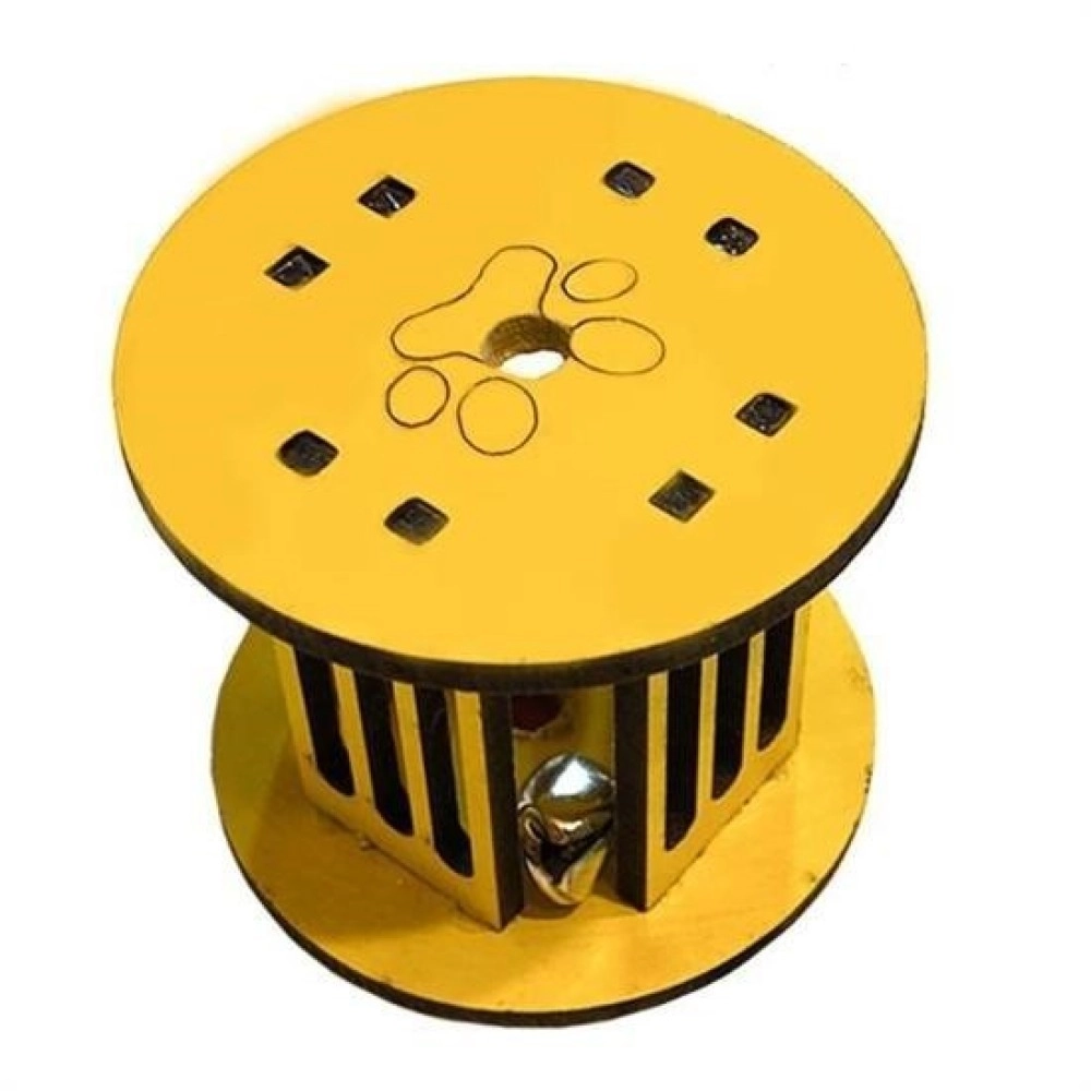 NM Store®  Mini Silindir Eğlenceli Renkli Sağlam Küçük Pati İzi Şekilli Kedi Oyuncağı