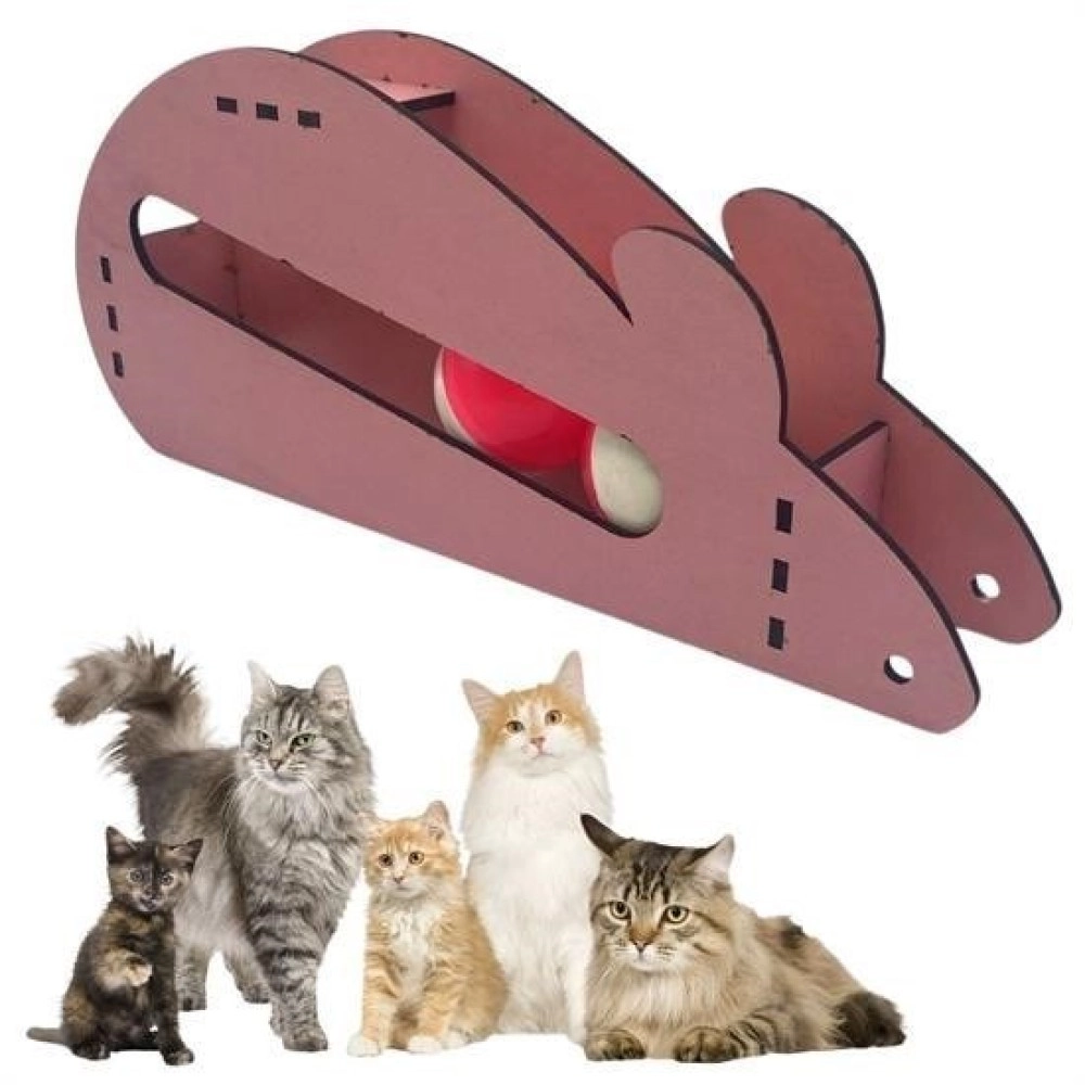 NM Store®  Fare Kedi Oyunu Ahşap 2 Toplu Kedi Oyuncağı Tahta Kedi Oyunu Tahta Fare Ve Toplu Oyuncak