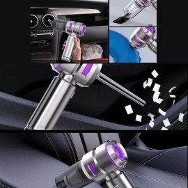 NM Store® 9 Farklı Uçlu Kablosuz Şarjlı Araç İçi Süpürge – Wireless Destekli, Güçlü Emiş, Taşınabilir Pratik Araç Temizleyici