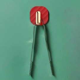 NM Store® 2li Yapışkanlı Retro Askılık Dolap Kapak Kulpu Kırmızı