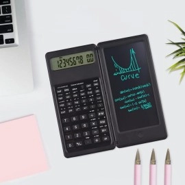 NM Store® Silinebilir LCD Yazı Tabletli,Kalemli Katlanabilir Bilimsel Hesap Makinesi