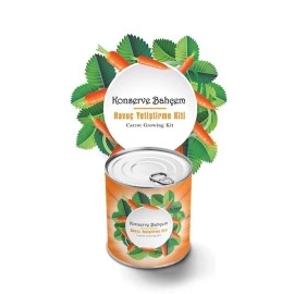 NM Store® Konserve Bahçem Evde Konservede Havuç Yetiştirme Büyütme Kiti