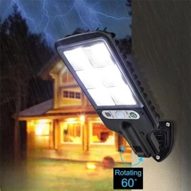 NM Store® 3 Farklı Işık Modlu Güneş Enerjisiyle Şarj Olan Dış Mekan Uyumlu Kumandalı Solar Duvar LEDİ