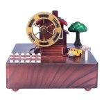 NM Store® Şehir Etrafında Dönen Uçak Müzik Kutusu