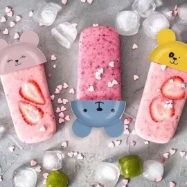 NM Store® 4'lü Kolay Şekillendirici Sevimli Çocuk Meybuz  & Dondurma Kalıbı AP-9179