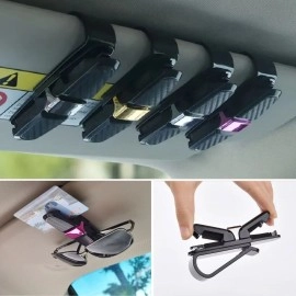 NM Store® Araç İçi Güneşliğe Takılan 2'li Gözlük,Kart,Para Takmalık Aparat