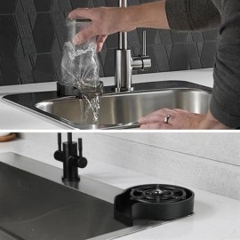 NM Store® Yüksek Basınçlı Otomatik Bardak Yıkama Aparatı Mutfak Lavaboları İçin Hızlı Kupa Durulayıcı