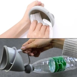 NM Store® Unisex Taşınabilir Hijjenik Seyahat Tuvalet Aparatı Seyahat Tuvalet Hunisi