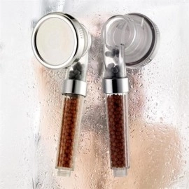 NM Store® %50 Su Tasarruflu ve Arıtmalı Doğal Taşlı Banyo El Duş Başlığı