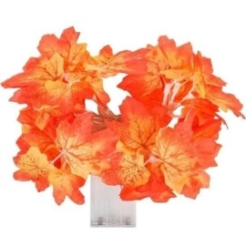 NM Store® Sonbahar Konseptli Dekoratif Yaprak Desenli Şerit Led Gece Lamabası