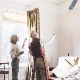 NM Store® Teleskopik 3'lü Mop Toz Alma Püskülü Çok Fonksiyonlu Temizlik Seti