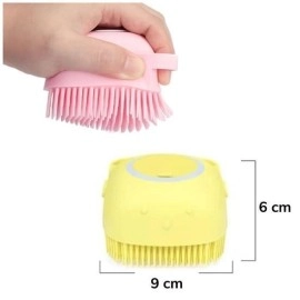 NM Store® Yumuşak Silikon Malzemeli Esnek Jel Hazneli Masaj Fonksiyonlu Etkili Banyo Duş Kese Lifi