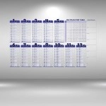 NM Store® Statik Akıllı Kağıt Ingilizce Çarpım Tablosu 100x56 Cm