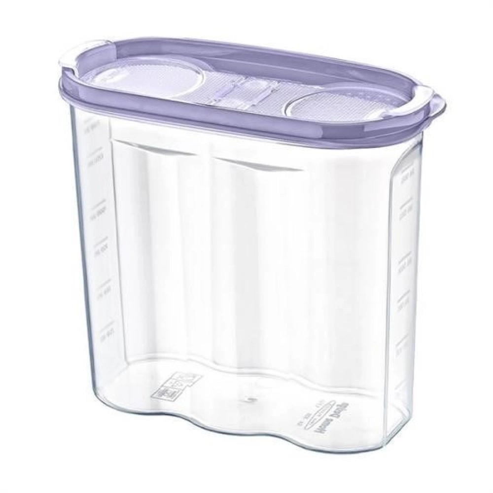 NM Store® 2 Kapaklı Ölçekli Erzak Kuru Gıda Saklama Kutusu Kabı - 1,7 Litre - SA935