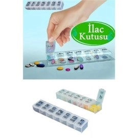 NM Store® Haftalık Günlük İlaç Saklama Kutusu 7 Günlük İlaç  Saklama Kabı